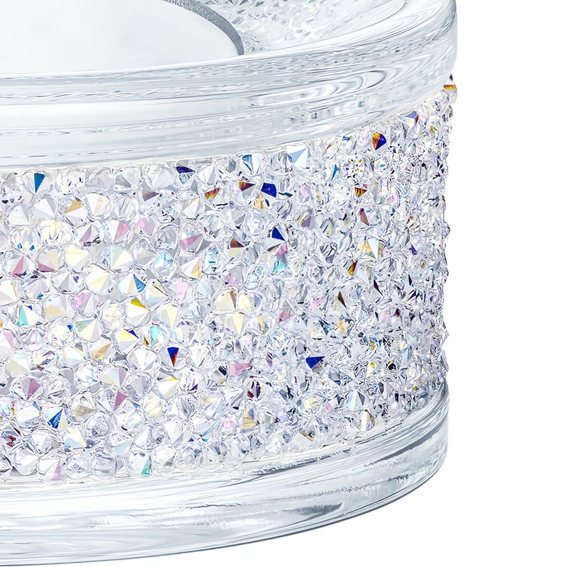 SWAROVSKI حامل شمعة SWAROVSKI شيمر، حامل شمعة مع كريستالات سواروفسكي الشفافة مع تأثير الشفق القطبي، جزء من مجموعة شيمر من سواروفسكي - Image 3